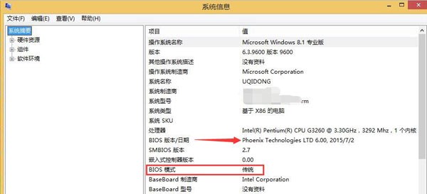 電腦啟動模式